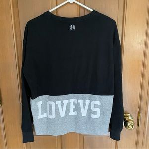 Victoria’s Secret “Love VS” Colorblock Sweatshirt